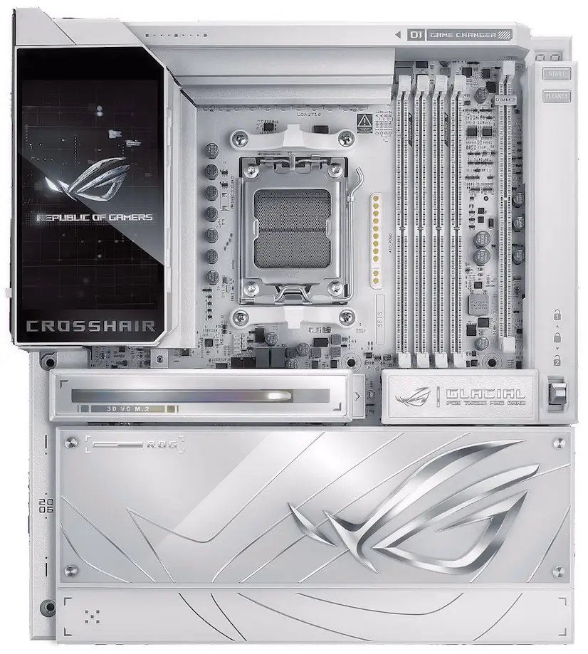 Montaje Placa Base ASUS ROG CROSSHAIR X870E GLACIAL Cabanillas de la Sierra Cabanillas de la Sierra PC - Montaje Placa Base ASUS ROG CROSSHAIR X870E GLACIAL Cabanillas de la Sierra